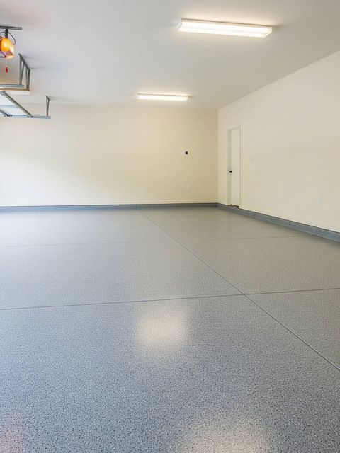 Finished epoxy floor coating project in Austin