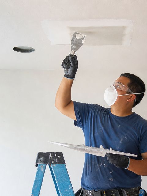 Finished drywall repair projects in Austin homes