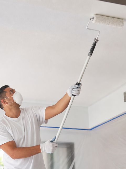 Smooth ceilings after popcorn texture removal by Medrano's Painting