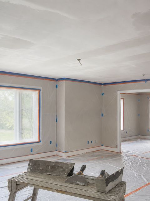 Smooth ceilings after popcorn texture removal by Medrano's Painting