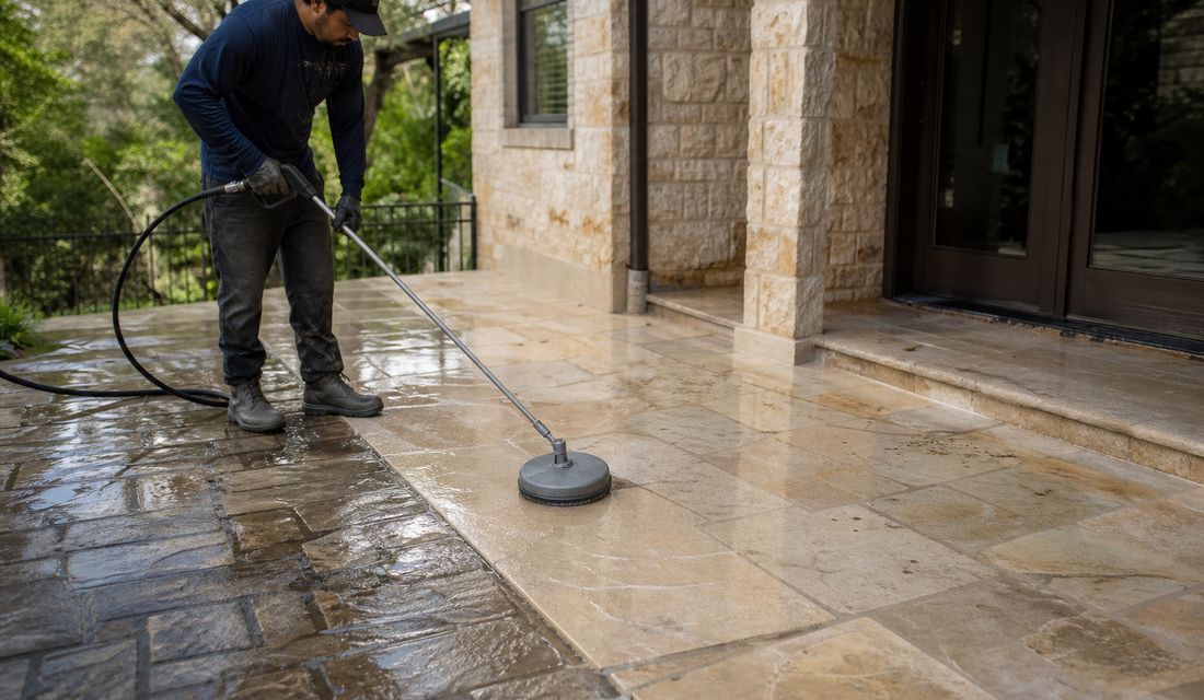 Patio and paver cleaning