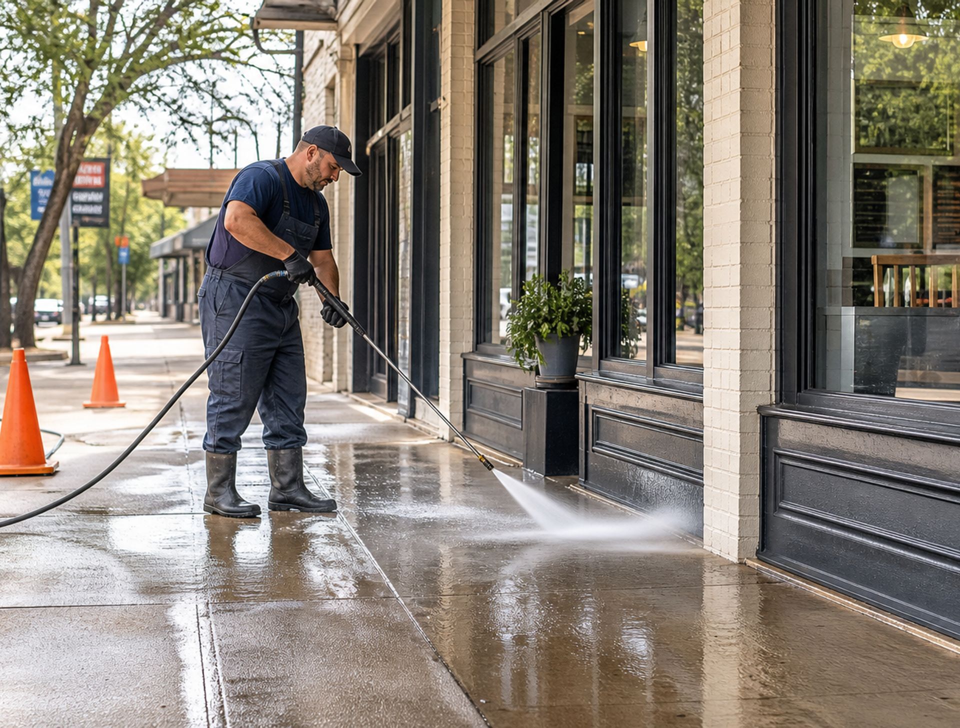 pressure washing