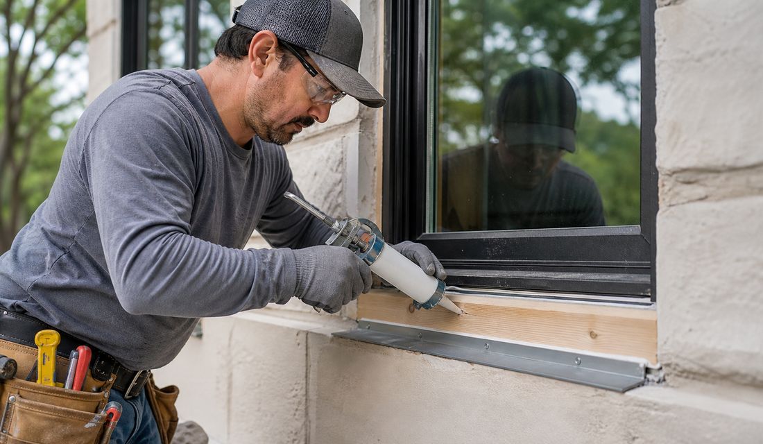 Fresh exterior wood trim on a house