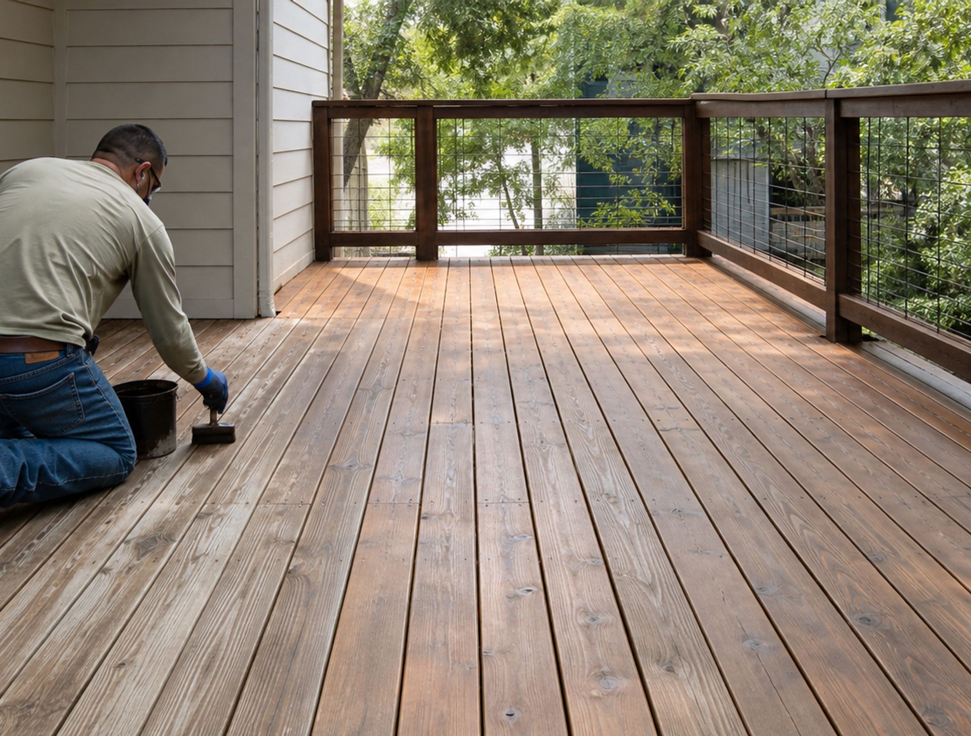 wood staining